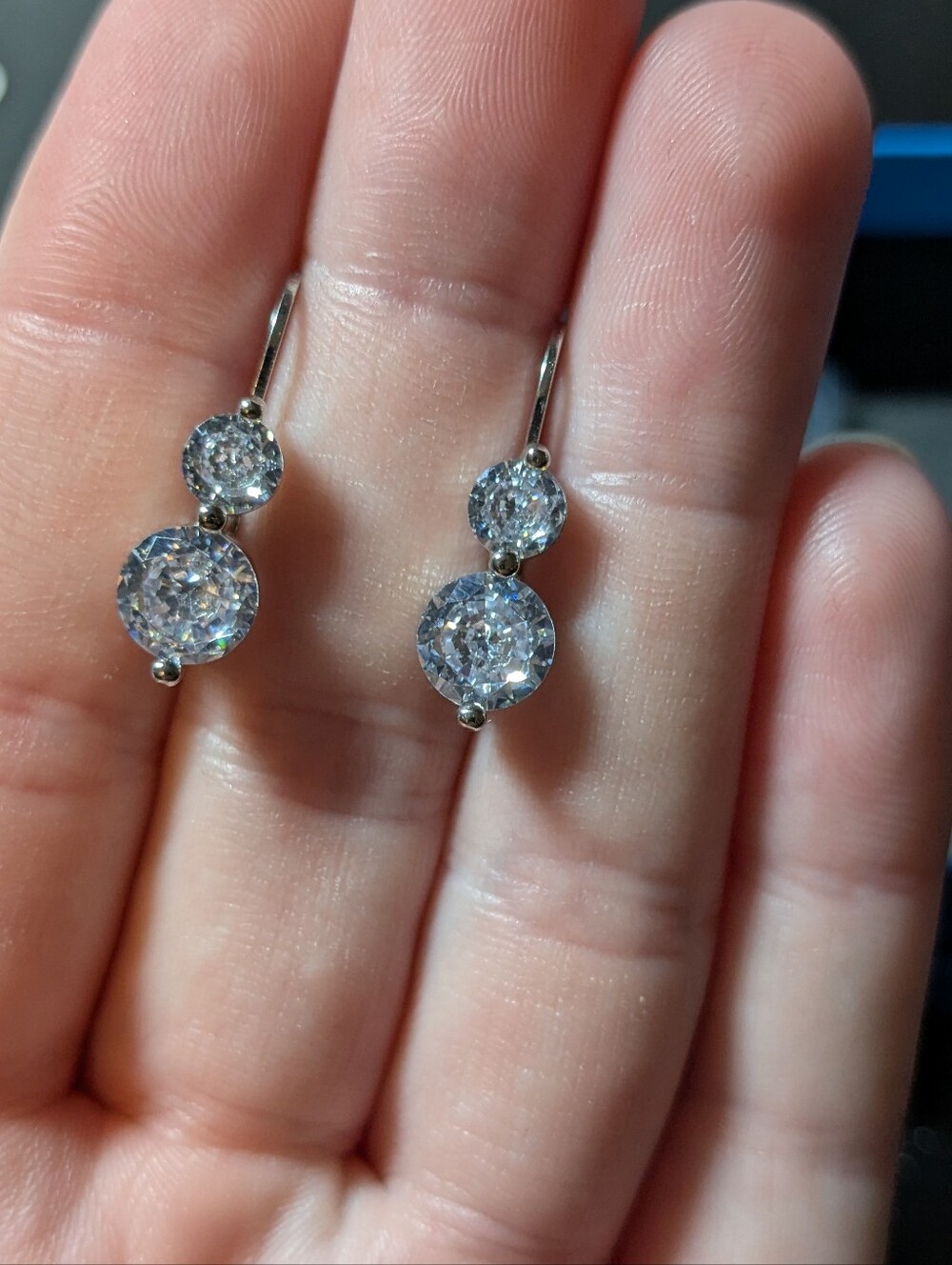 Bella Luce 5.92CTW White Diamond Simulants Rhodium Over Sterling Silver Earrings